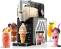 Slushmaskin - Enkel användning med en knapptryckning 2,5L slushmaskin, ingen is behövs, med LED-display, 6 automatiska program för margaritas, frappés, milkshakes, enkel användning med en knapptryckning(blackone)