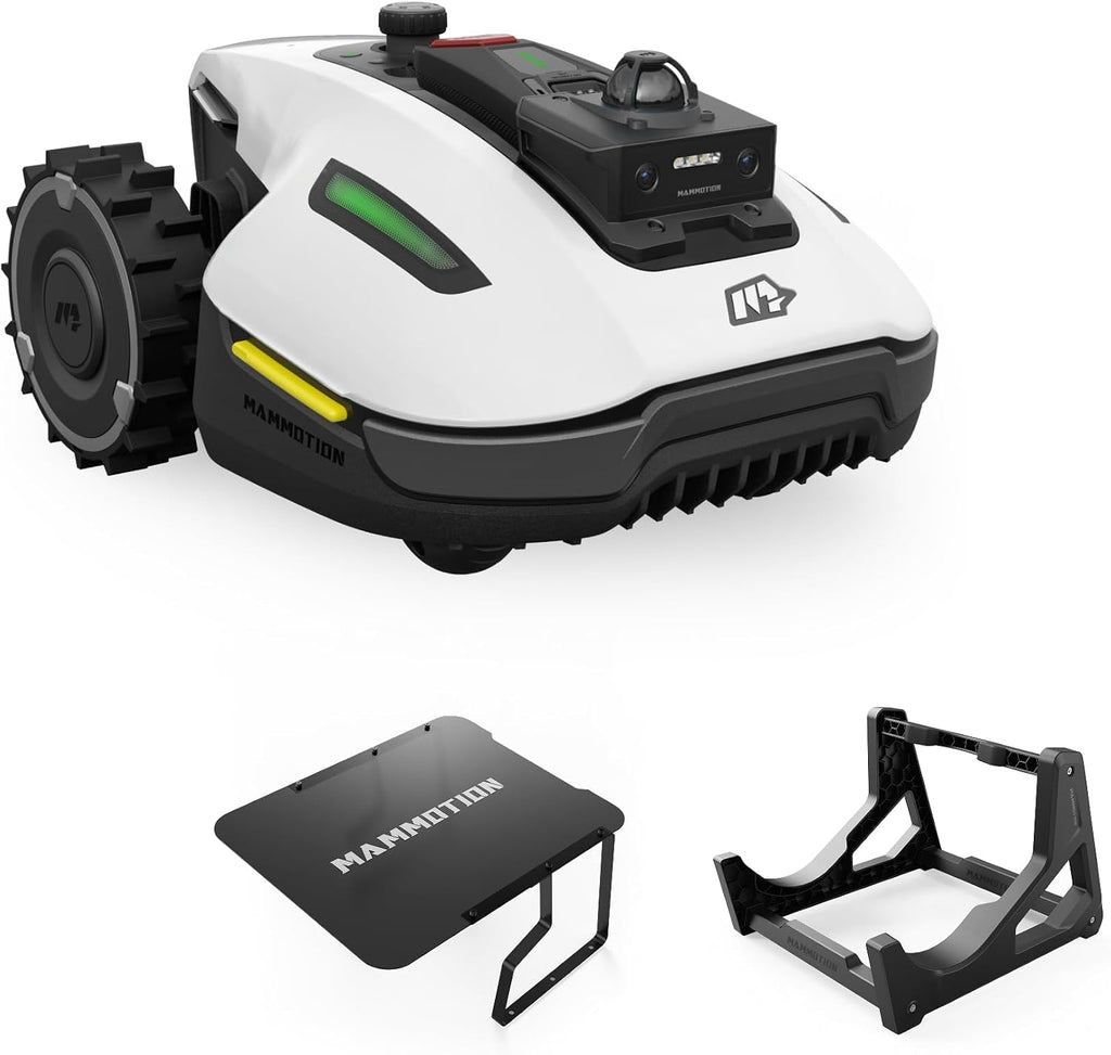 MAMMOTION YUKA mini 2 800 LiDAR Robot koszący bez przewodu obwodowego, rekomendowany 800 m³, LiDAR 360°+ AI Vision, rozpoznawanie ponad 300 przeszkód, DropMow, nachylenie 45%