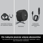 Shark FlexBreeze TableMate Wentylator bezprzewodowy wewnętrzno-zewnętrzny, do 24 godz. pracy, wydajne chłodzenie, zasięg 20 m, cichy, 5 szybkości, oscylacja, zdalne sterowanie, zimowa mgła, FA150EU